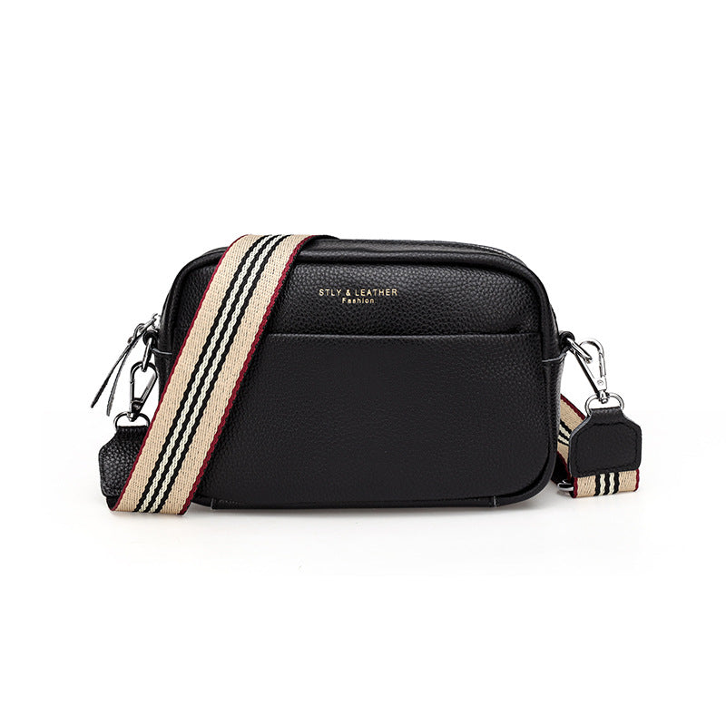 Women's Genuine Leather First Layer Cow Wide Strap Bags