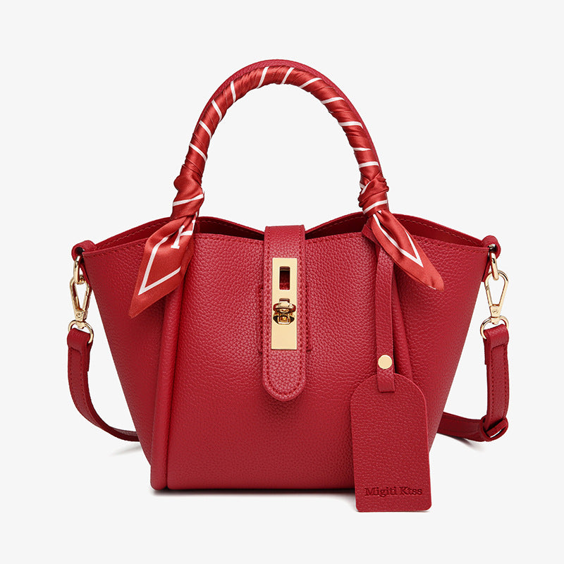 Fashion Scarf Composite Niche Commuter Portable Cross Body Vegetable Women's Handbag
