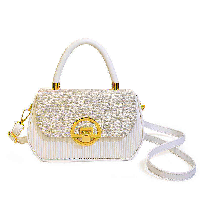 Western Style Contrast Color Underarm Niche Women's Shoulder Bag
