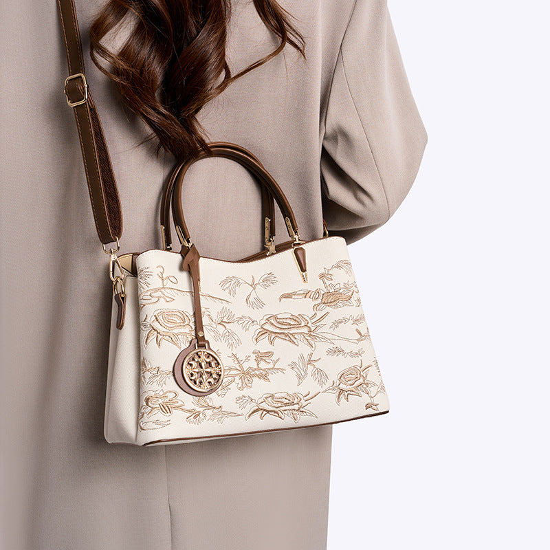 Women's Advanced Texture Chinese Style Large Capacity Shoulder Bags
