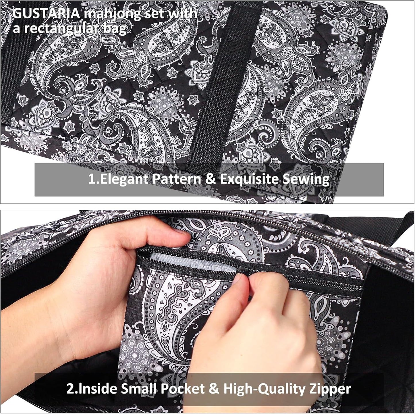 Large Capacity Mahjong Storage Multifunctional Portable Handbags