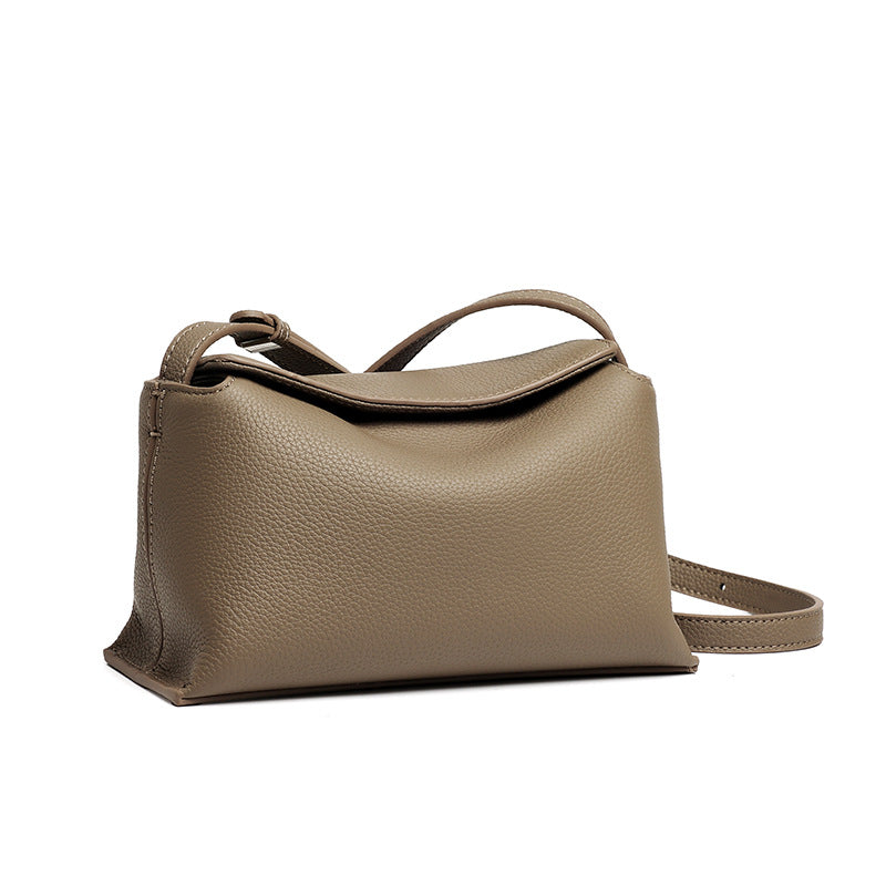 Genuine Leather Female Niche First Layer Cowhide Pillow Women's Messenger Bag