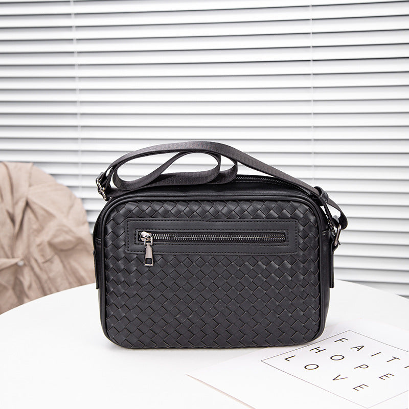 Men's Trendy High Quality Woven Large Capacity Men's Messenger Bag