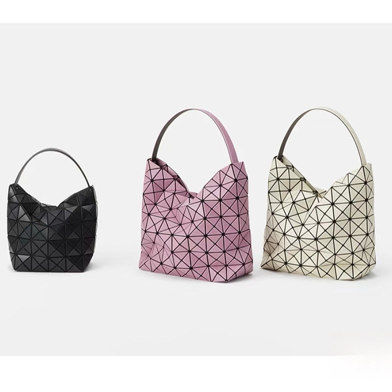 Women's Geometric Life Rhombus Moon Fashion Baguette Underarm Bag