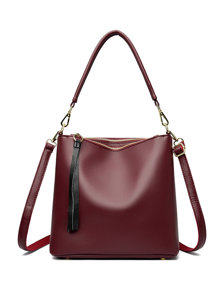 Women's Genuine Leather Hobo Fashion Underarm Mother Bags