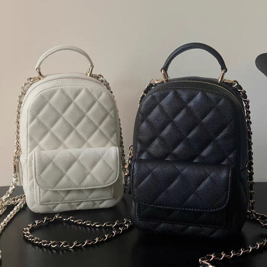 Chain Caviar Mini Rhombus Single Classic Style Fragrance Bags