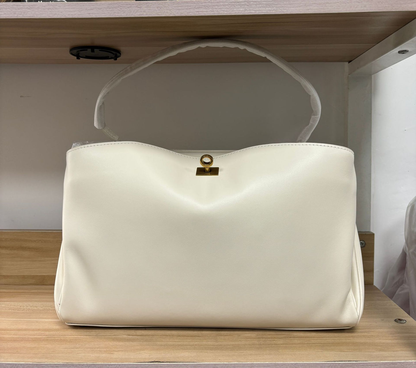 With Gift Box First Layer Calfskin Callie Underarm Large Women's Shoulder Bag