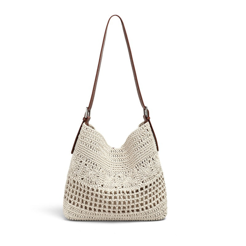 Women's Woven Summer Versatile Large Capacity Beach Vacation Tote Bags