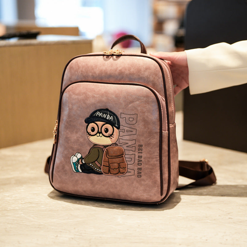 Source Cartoon Design Large Capacity Versatile Women's Backpack
