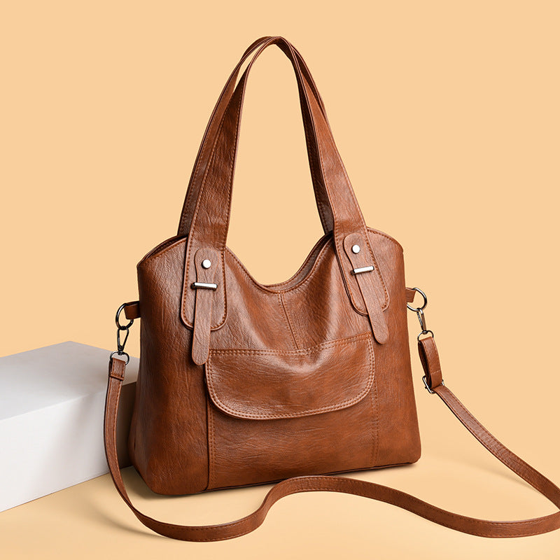 Winter Large Capacity Portable Trendy Soft Women's Shoulder Bag