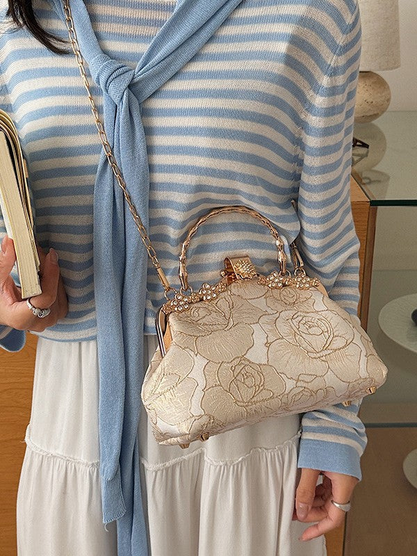Chinese Khaki With Clothes Can Be Elegant For Women's Handbag