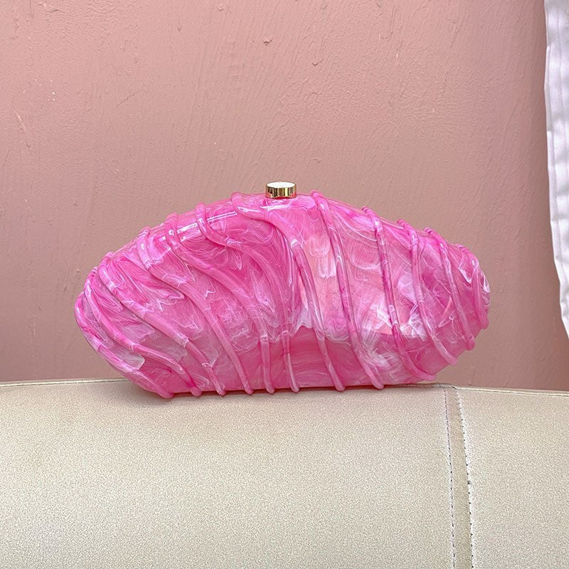 Niche Personality Acrylic Fashion Dinner Versatile Chain Bags