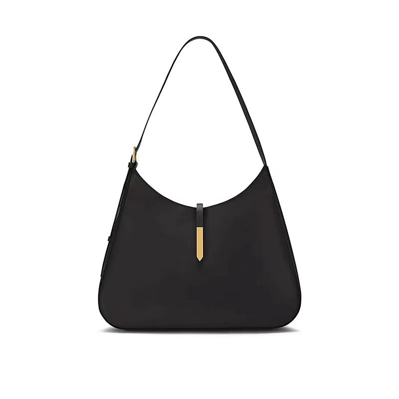 Women's Genuine Leather Niche Design Daily Leisure Underarm Bag