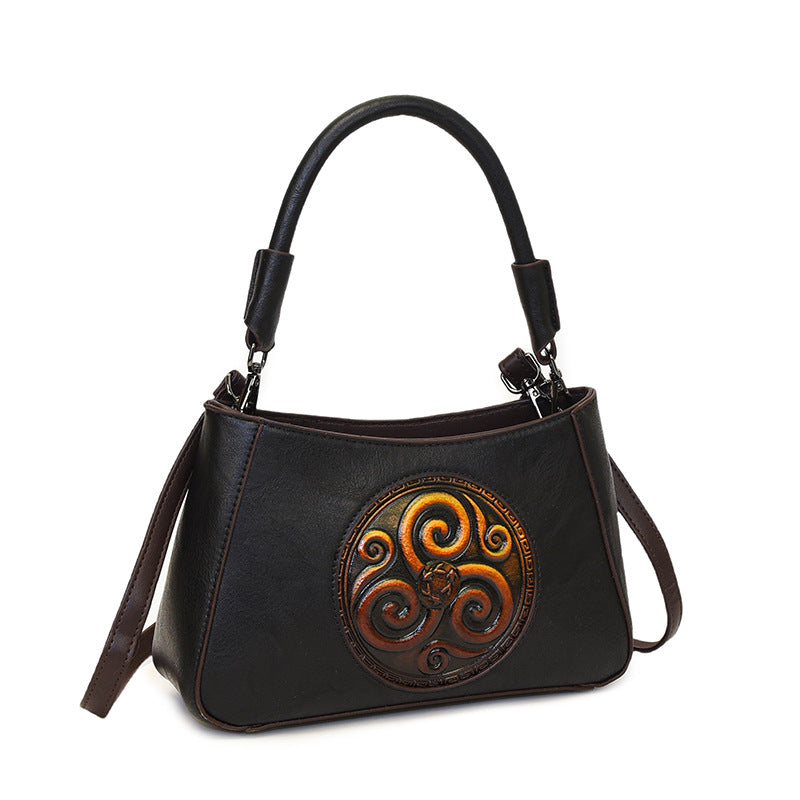 Comfortable Female Mother Retro Western Temperament Shoulder Bags