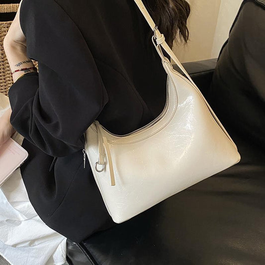 Women's Spring Korean Style Design Fashion Large Capacity Underarm Bag