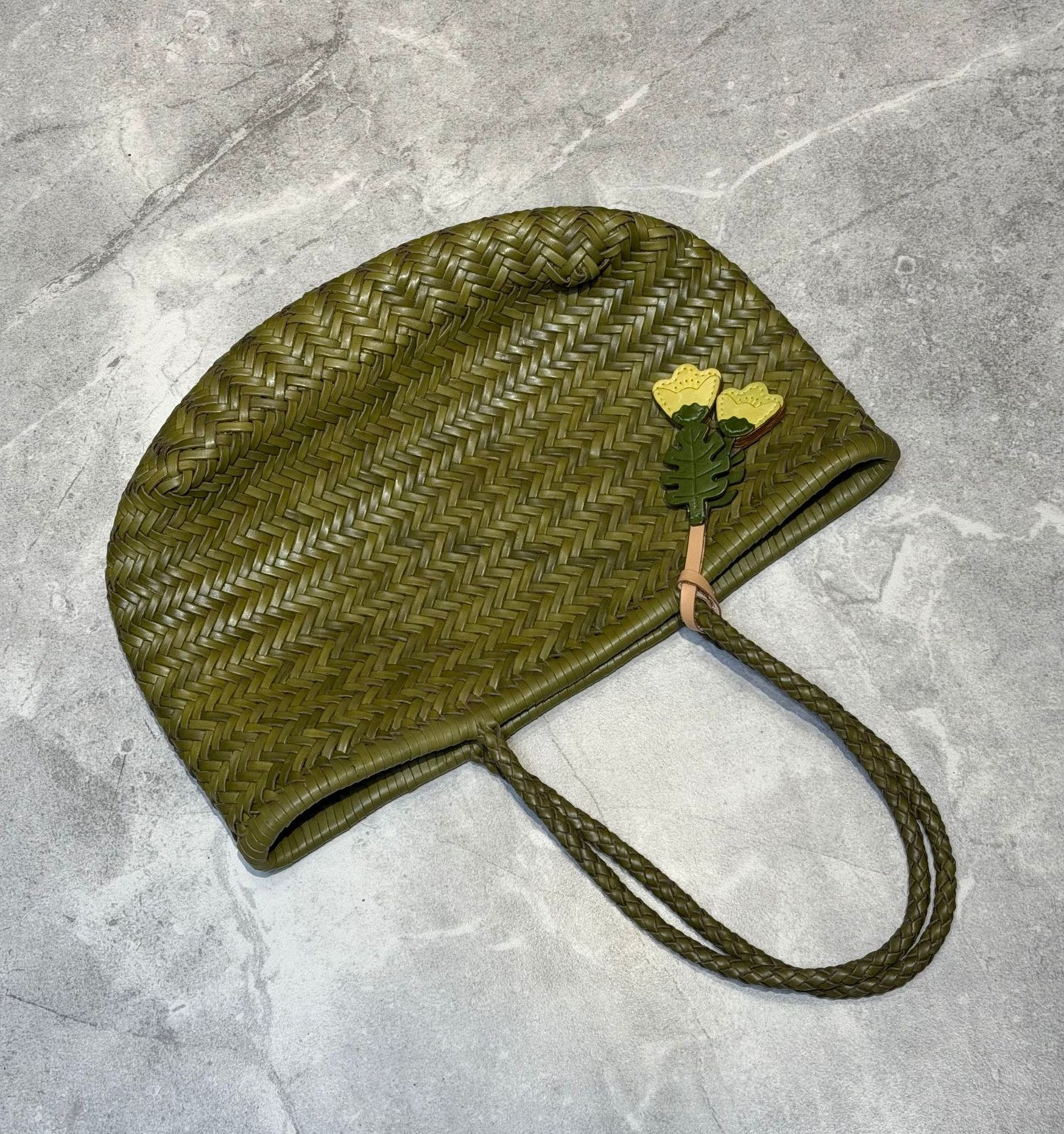 Genuine Leather French Food Basket Layer Large Bags