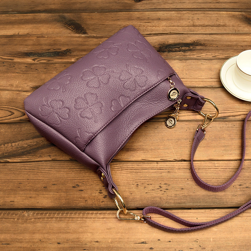Women's Large Capacity Mom Style Soft Leather Women's Shoulder Bag