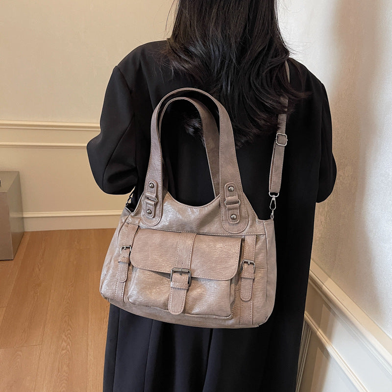 Women's Niche High-grade Versatile Large Capacity Soft Women's Shoulder Bag