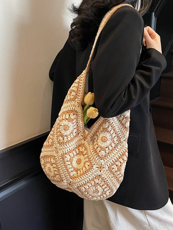 Women's Spring Cotton Braided Western Style Urban Shoulder Bags