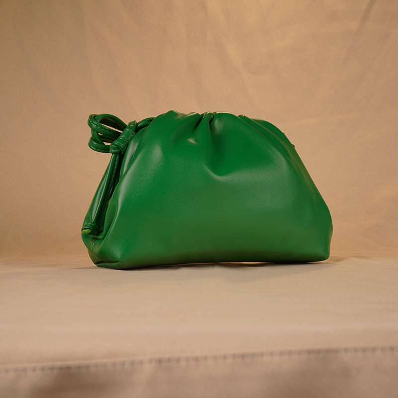 Women's Pleated Dumpling Commuter Solid Color Simple Bags
