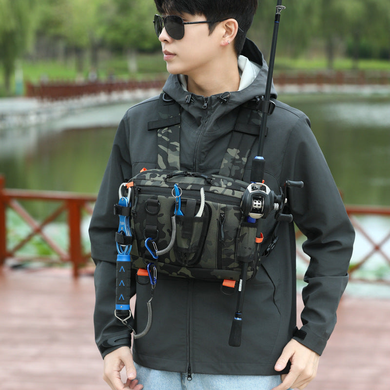 Pretty Multifunctional Detachable Fishing Waterproof Vest Sports Backpack