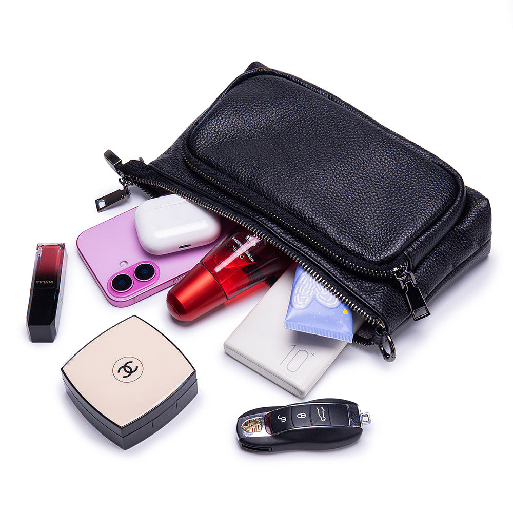 Women's Top Layer Leather Large Capacity Commuting Women's Shoulder Bag