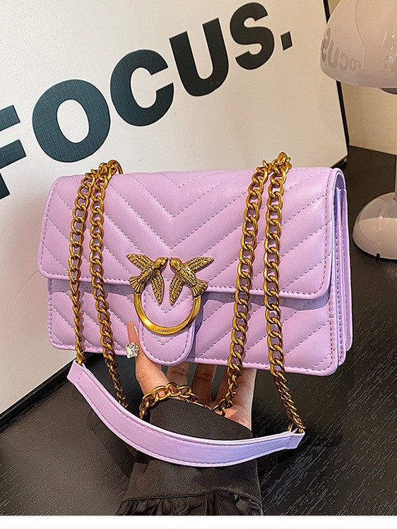 Twill Fashion Swallow Exquisite Underarm Chain Bags