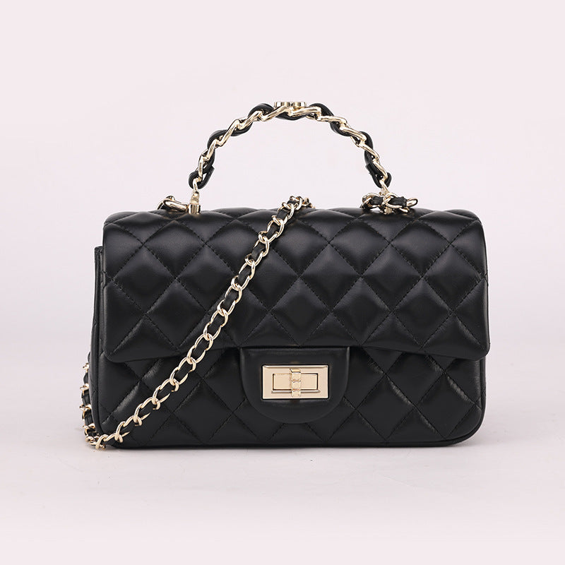 Classic Style Rhombus Chain Jelly Sweet Cute Lady Phone Bags