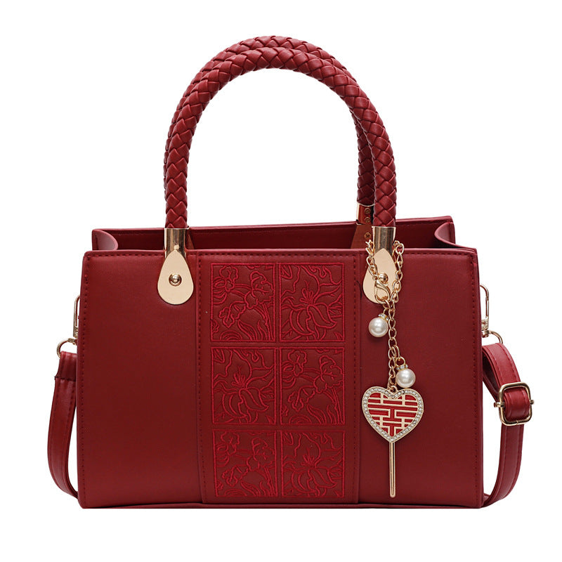 Chinese Style Embroidery Bridal Wedding Mother Women's Messenger Bag