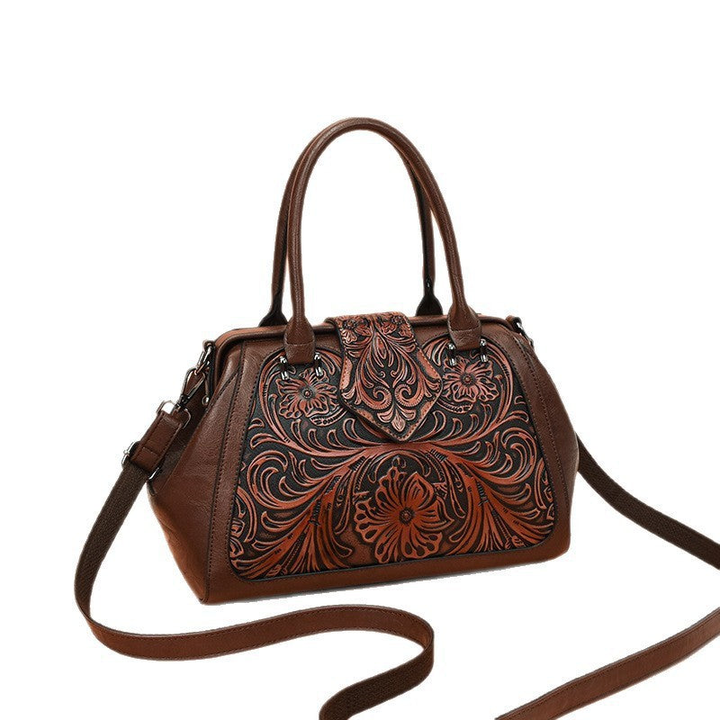 Retro Rub Colored Totem Series Optional Women's Shoulder Bag