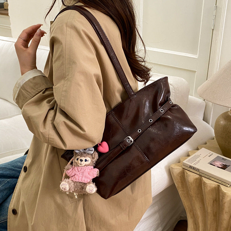 Portable Large Retro Simple Versatile Commuting Bags