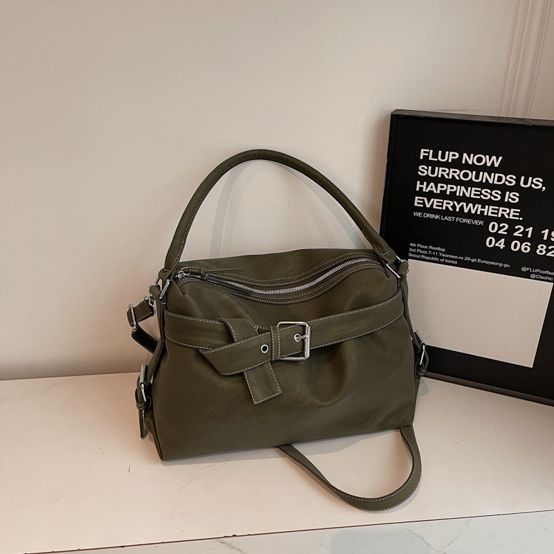 Women's Capacity Retro Commuter Korean Niche Western Women's Shoulder Bag