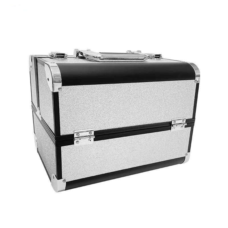 Aluminum Alloy Makeup Box Tattoo Embroidery Nail Beauty Eyelash Toolbox Cosmetic Cases