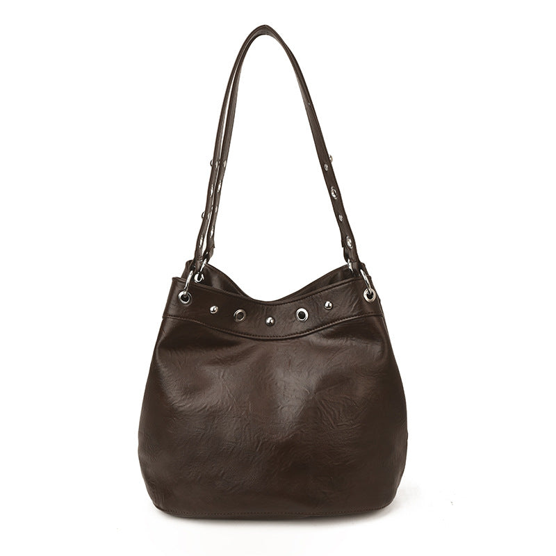 Women's Large Capacity High-grade Soft Leather Retro Women's Shoulder Bag