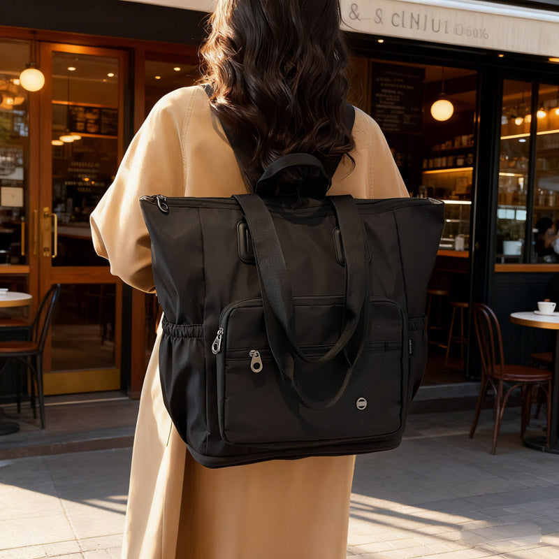 Large Capacity Versatile Scalable Korean Style Women's Backpack