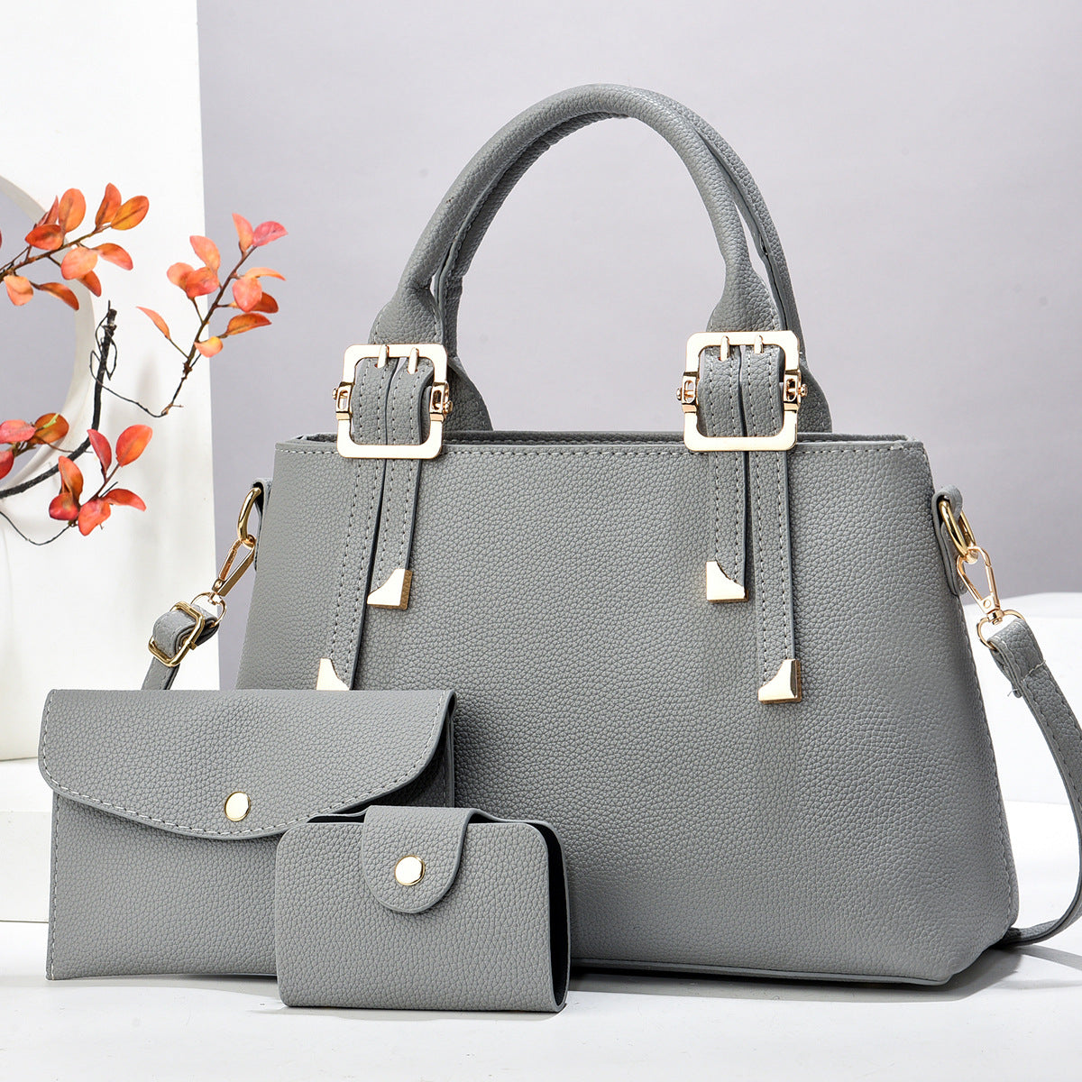 New Comfortable Fashion Macaron Three-piece Good-looking Bags