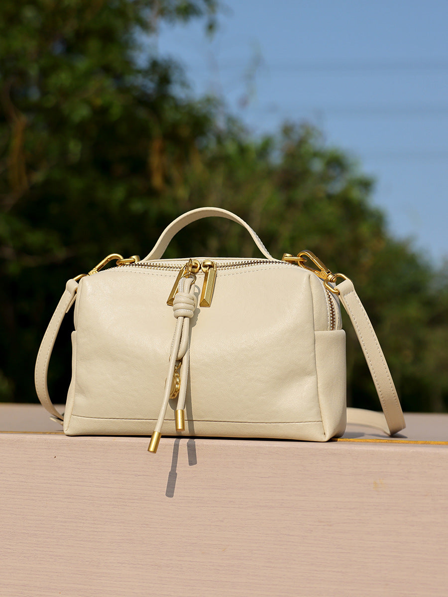 Women's Vegetable Tanning Leather Portable High-grade Simple Women's Messenger Bag