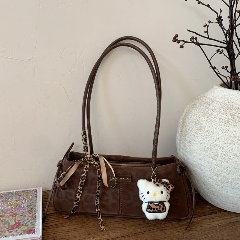 Women's Minority Leopard Print Fashion High-grade Hand-held Bags