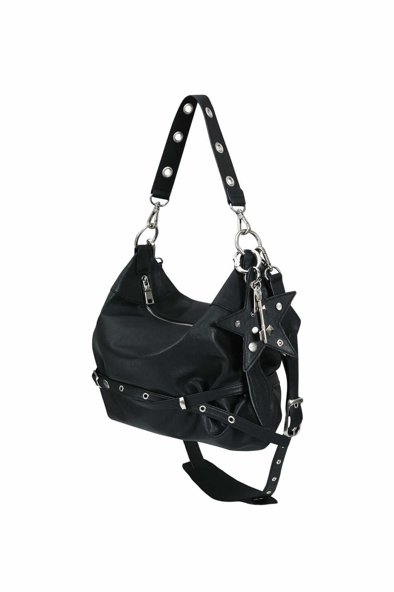 Classic Star Pillow-shaped Strap Leather Surface Women's Shoulder Bag