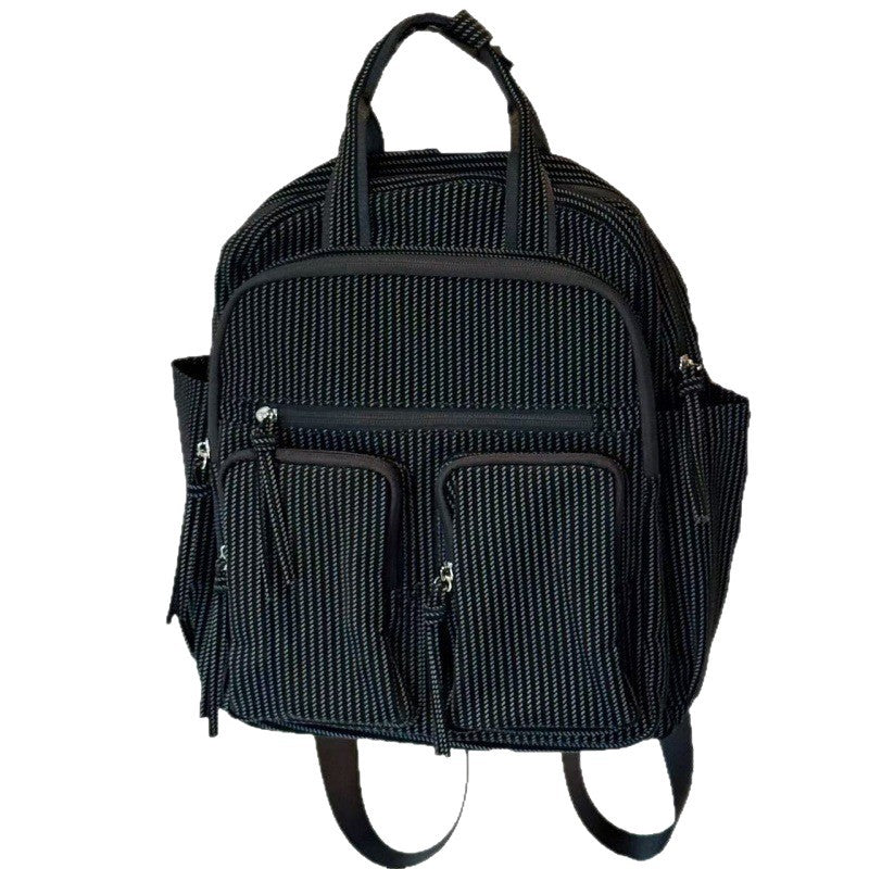 Niche Solid Color Large Capacity Daily Class Leisure Backpack