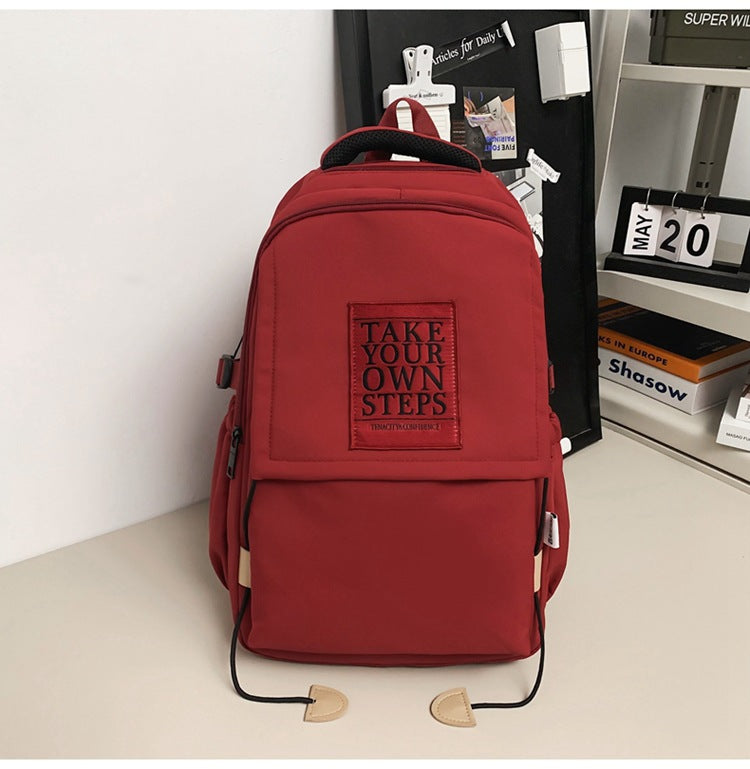 Men's Trendy Cool Large Capacity High Simple College Leisure Backpack