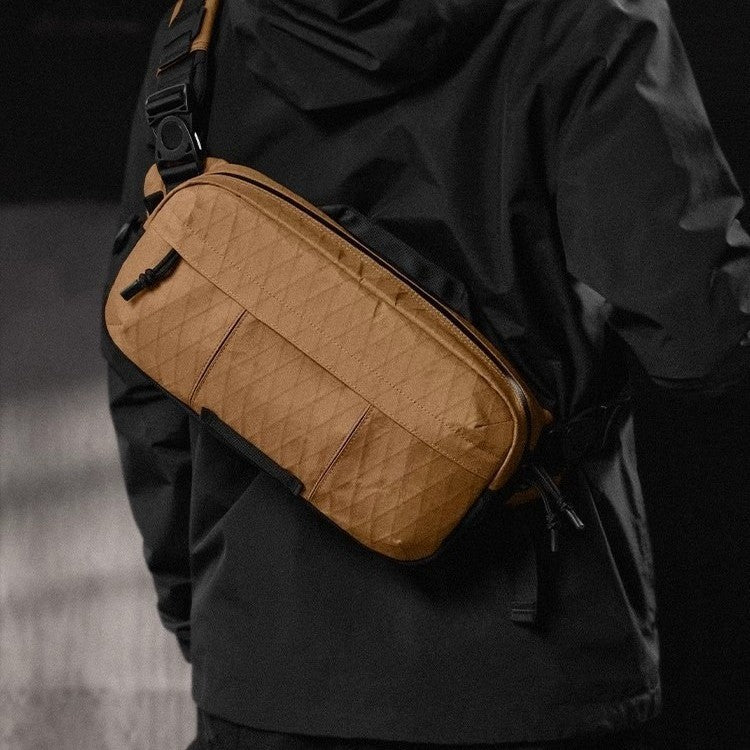 Unique Diamond Waterproof Commuter Multifunctional Zipper Men's Messenger Bag