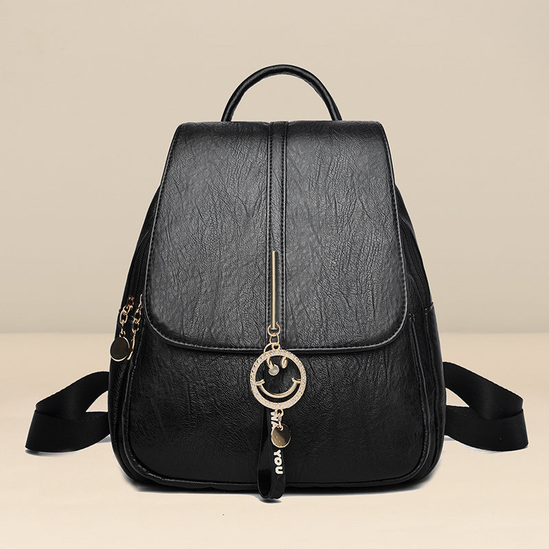 Women's Textured Simple Trendy Practical Lightweight Women's Backpack