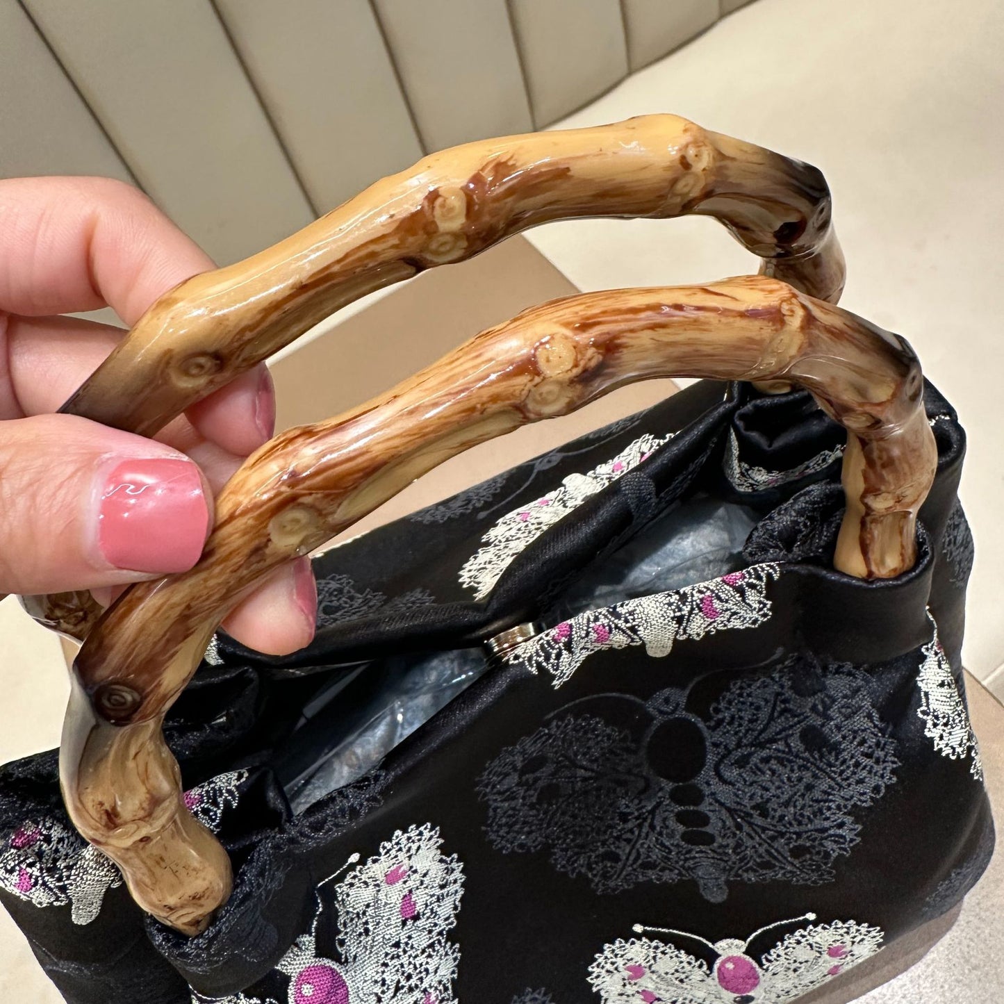Women's Chinese Style Bamboo Jacquard Embroidery Ancient Elegant Women's Handbag