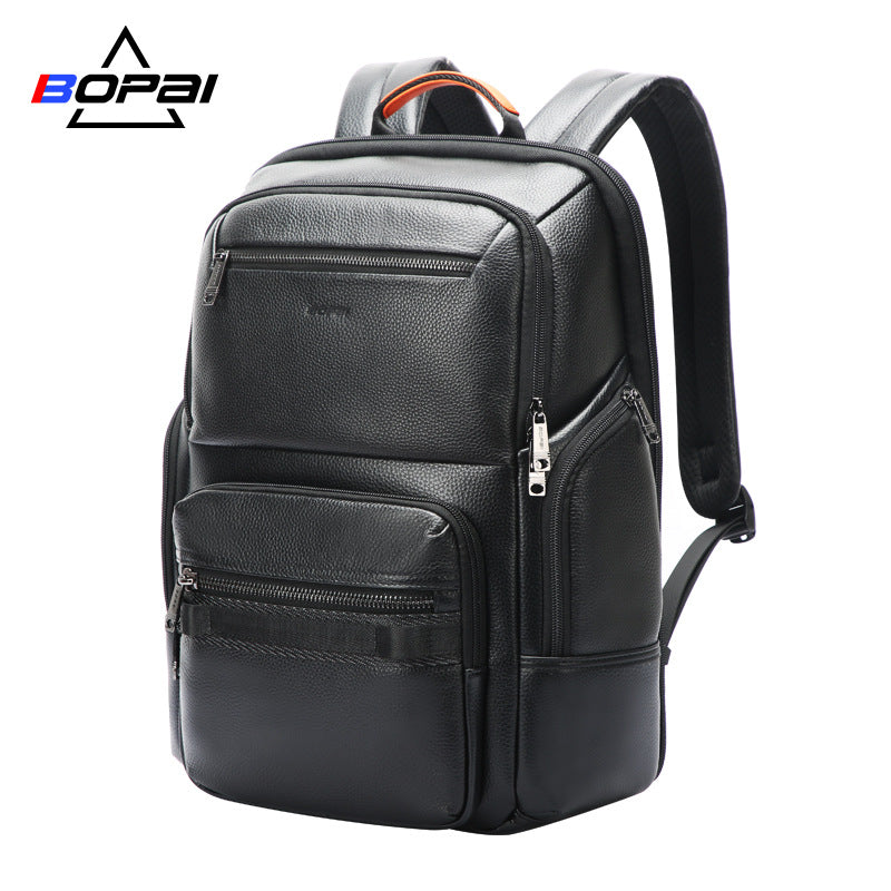 Men's First Layer Cowhide Large Capacity Computer Commuter Bags