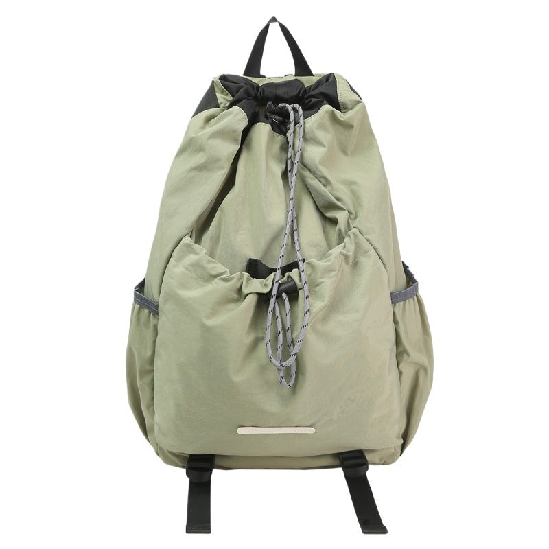Creative College Couple Drawstring Vintage Unisex Leisure Backpack