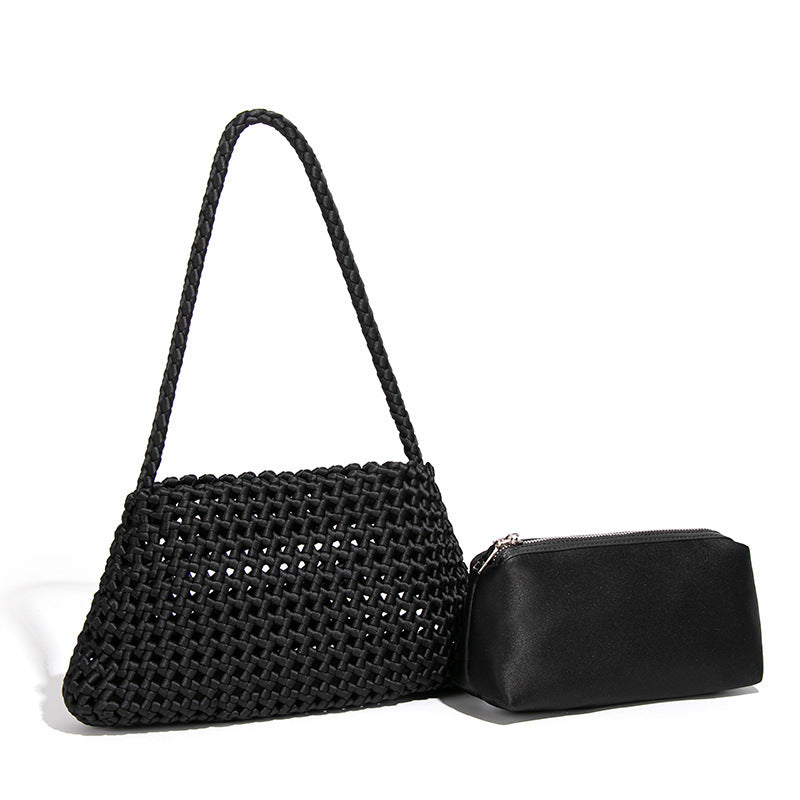 Hollow Knitted Woven Seaside Holiday Large Capacity Portable Windmill Knot Bags