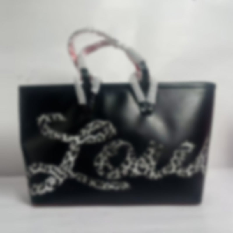Rivet Letter Large Capacity Commute Minimalist Tote Bag