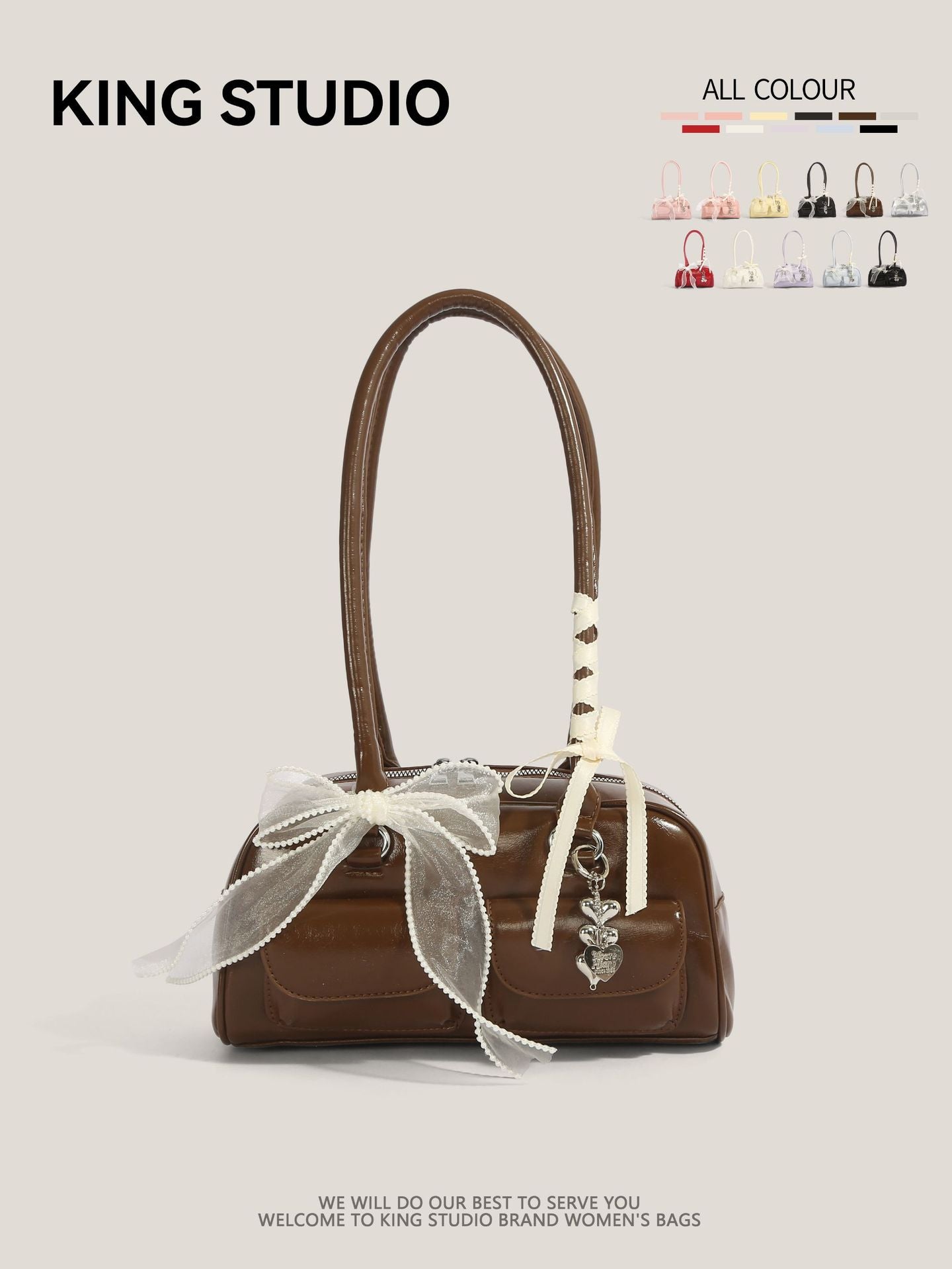 Women's Needle Xu Bowling Large Capacity Underarm Women's Shoulder Bag