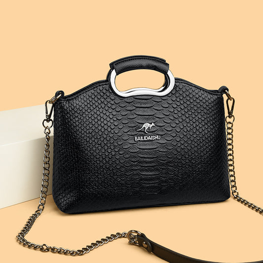 Women's Trendy Crocodile Pattern Large Capacity Women's Handbag